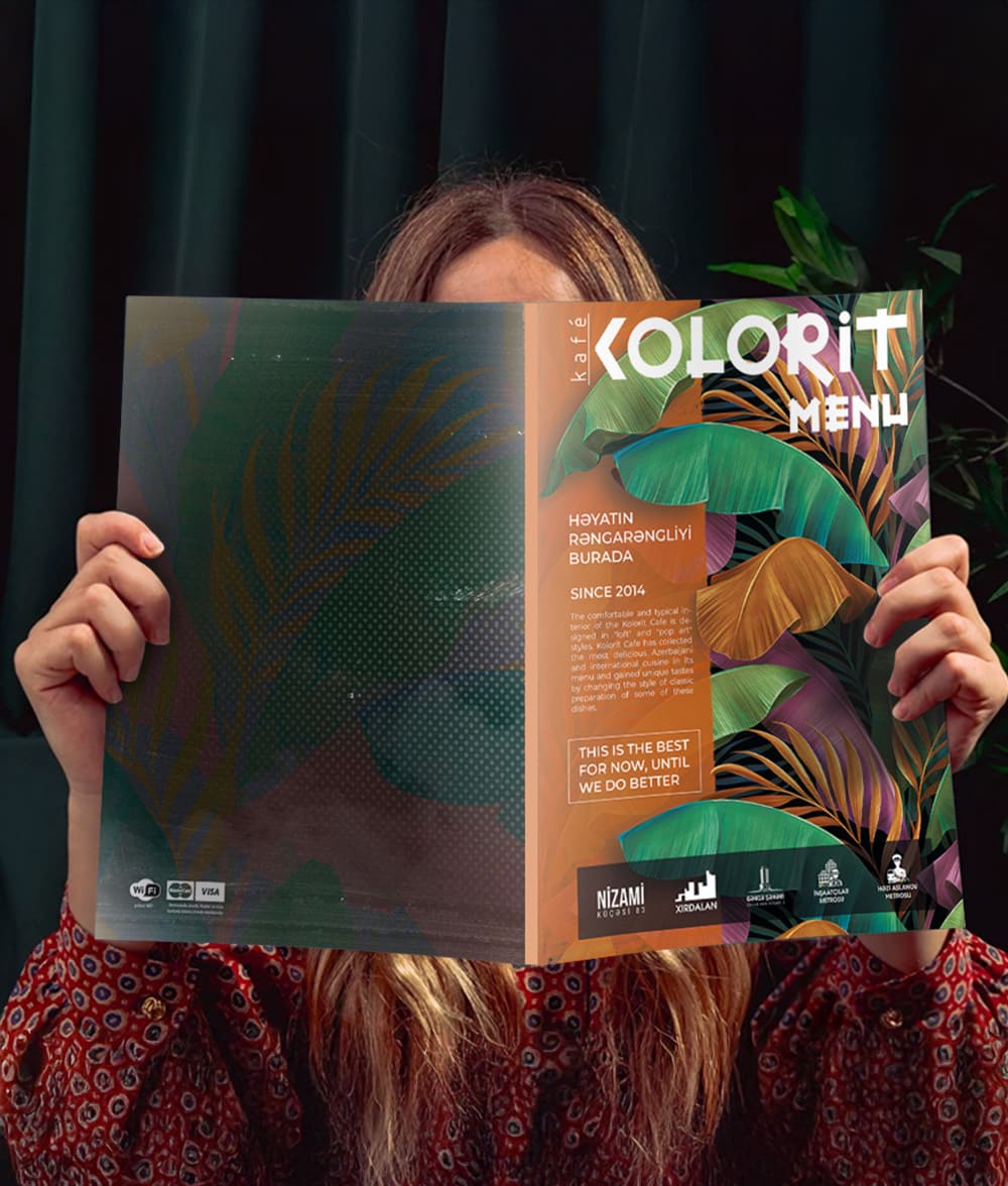 Kolorit Kafe — Creative Menu Design
