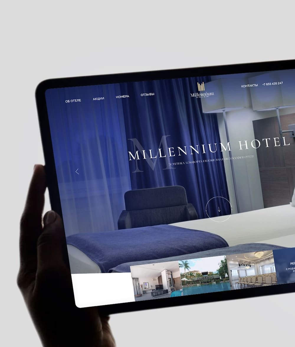 Millennium Hotel — Landing Page Design